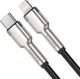 Καλώδιο USB Baseus USB-C - Lightning 2 m Μαύρο (CATLJK-B01)