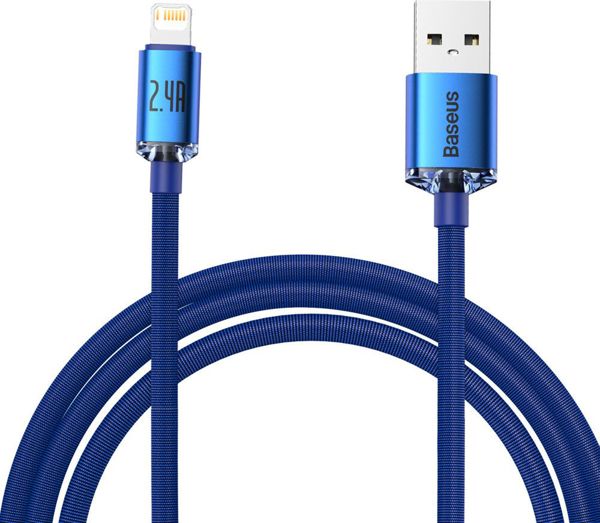 Καλώδιο USB Baseus USB-A - Lightning 2 m Μπλε (BSU3025BLU)
