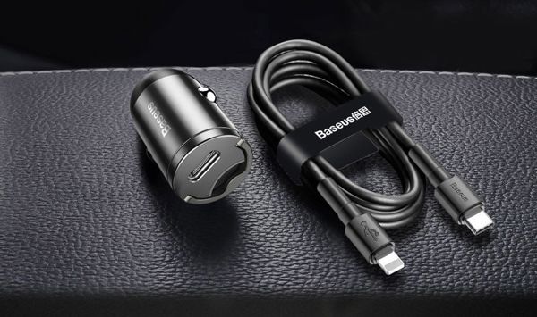 Baseus car charger Tiny Star Mini QC 3.0 30W 1x USB gray 6953156297883