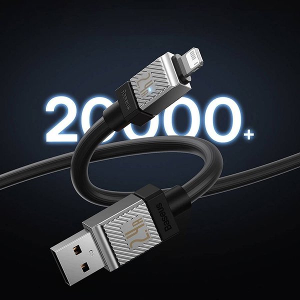 Καλώδιο USB Baseus USB-C - Lightning 1 m Μαύρο (BRA012824)