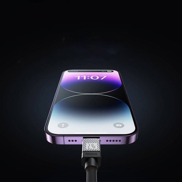 Καλώδιο USB Baseus USB-C - Lightning 1 m Μαύρο (BRA012824)