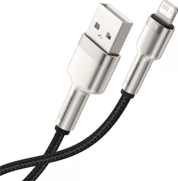 Καλώδιο USB Baseus USB-A - Lightning 0.25 m Μαύρο (CALJK-01)