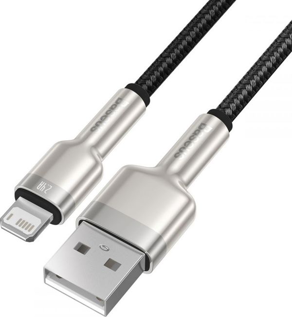 Καλώδιο USB Baseus USB-A - Lightning 0.25 m Μαύρο (CALJK-01)