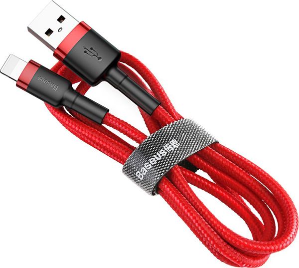 Καλώδιο USB Baseus USB-A - Lightning 2 m Κόκκινο (CALKLF-C09)