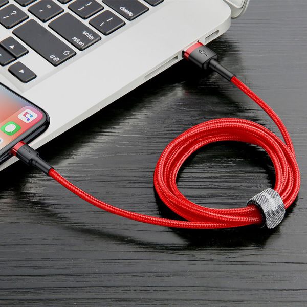 Καλώδιο USB Baseus USB-A - Lightning 2 m Κόκκινο (CALKLF-C09)