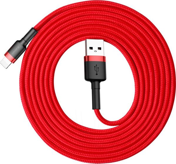 Καλώδιο USB Baseus USB-A - Lightning 2 m Κόκκινο (CALKLF-C09)