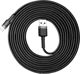 Baseus Cafule Braided USB to Lightning Cable Μαύρο 3m (CALKLF-RG1) (BASCALKLFRG1)