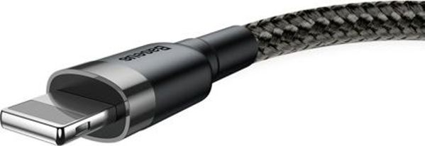 Baseus Cafule Braided USB to Lightning Cable Μαύρο 3m (CALKLF-RG1) (BASCALKLFRG1)