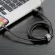 Baseus Cafule Braided USB to Lightning Cable Μαύρο 3m (CALKLF-RG1) (BASCALKLFRG1)