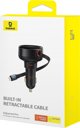 Car Charger Baseus Enjoyment Pro with lightning cable + USB-C , 55W (black)