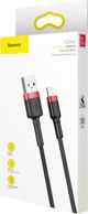 Καλώδιο USB Baseus USB-A - Lightning 0.5 m Μαύρο-κόκκινο (CALKLF-A19)