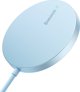 Φορτιστής Baseus Ασύρματος φορτιστής MagSafe Baseus Simple Mini3 Qi 15W μπλε