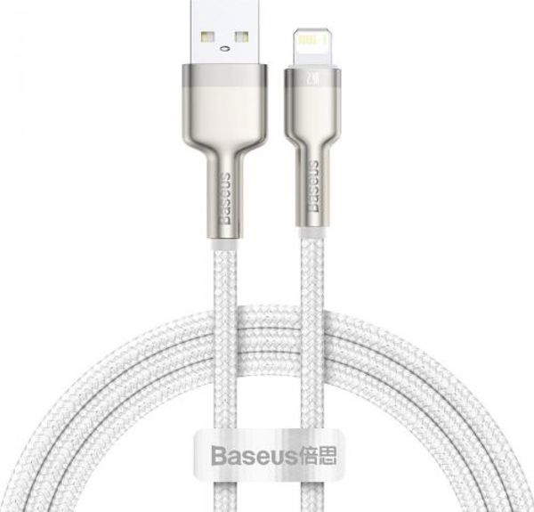 Καλώδιο USB Baseus USB-A - Lightning 1 m Λευκό (CALJK-A02)