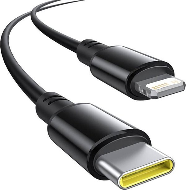 Φορτιστής αυτοκινήτου Baseus 60W 2xUSB-C + ενσωματωμένο καλώδιο USB-C, Lightning (Μαύρη)