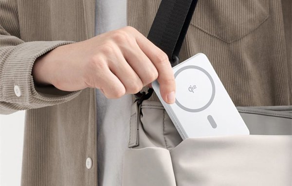 Powerbank Baseus Airpow II 10000mAh Qi2 με MagSafe 22,5W με καλώδιο Baseus Simple Series USB-C - USB-C 20V/3A (30cm) - λευκό