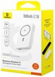 Powerbank Baseus Airpow II 10000mAh Qi2 με MagSafe 22,5W με καλώδιο Baseus Simple Series USB-C - USB-C 20V/3A (30cm) - λευκό