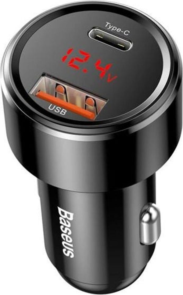 Φορτιστής Baseus BS-C20C 1x USB-A 1x USB-C 6 A (BSU057BLK)