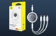 Καλώδιο USB Baseus USB-A - USB-C + microUSB + Lightning 1.1 m Λευκό (P10368700211-02)
