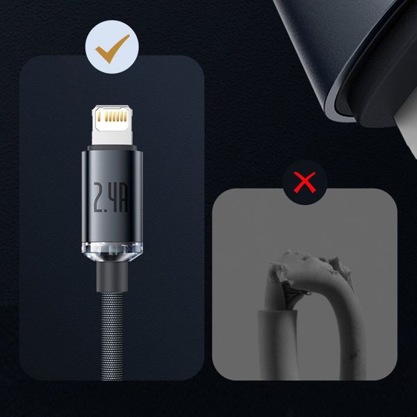 Καλώδιο USB Baseus USB-A - Lightning 1.2 m Μπλε (BSU3027BLU)