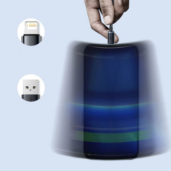 Καλώδιο USB Baseus USB-A - Lightning 1.2 m Μπλε (BSU3027BLU)