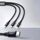 Baseus cable 3in1 Rapid PD USB-C - micro USB + Lightning + USB-C 1,5m black 20W 6953156204294