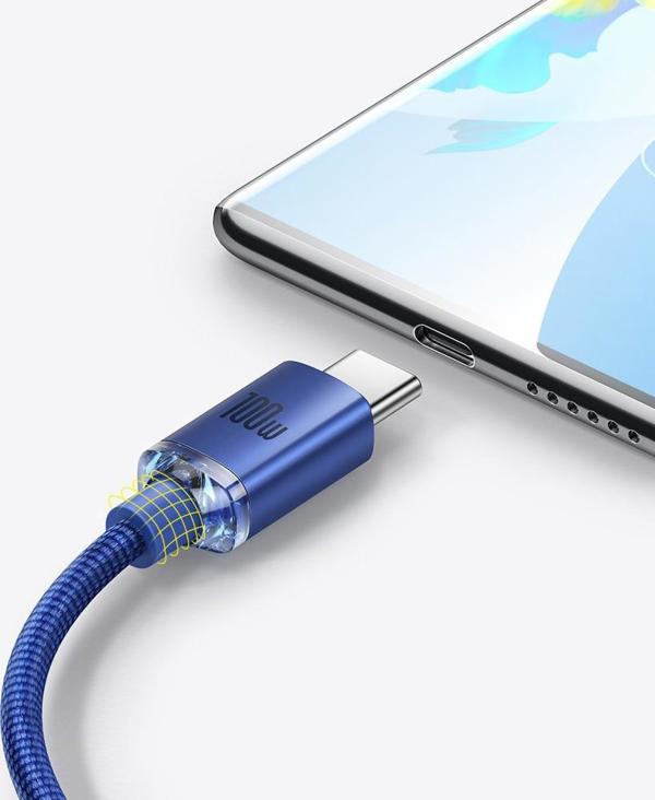 Καλώδιο USB Baseus USB-A - USB-C 2 m Μπλε (baseus_20220224125238)