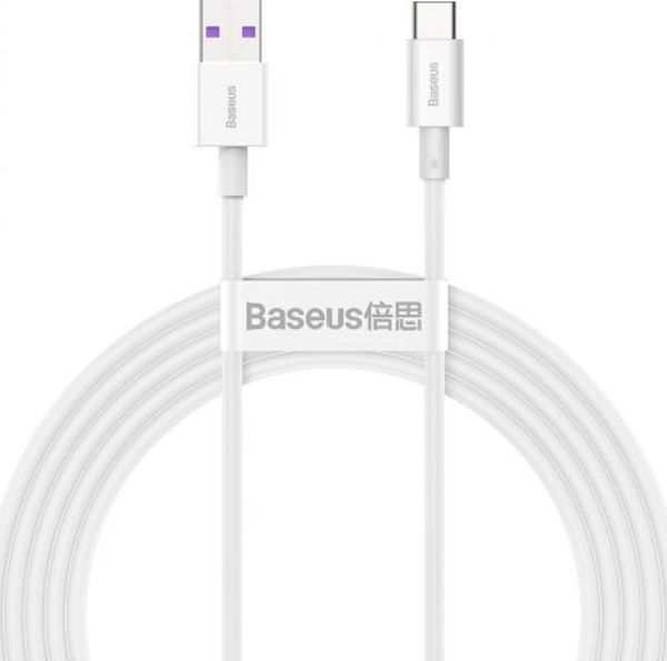 Baseus Superior USB 2.0 Cable USB-C male - USB-A male Λευκό 2m (CATYS-A02) (BASCATYSA02)