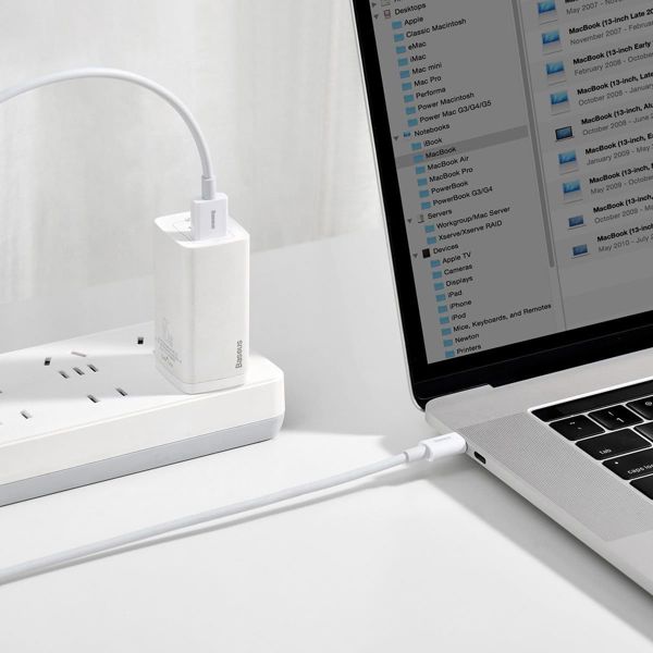 Baseus Superior USB 2.0 Cable USB-C male - USB-A male Λευκό 2m (CATYS-A02) (BASCATYSA02)