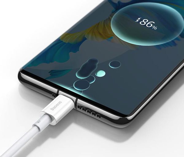 Baseus Superior USB 2.0 Cable USB-C male - USB-A male Λευκό 2m (CATYS-A02) (BASCATYSA02)