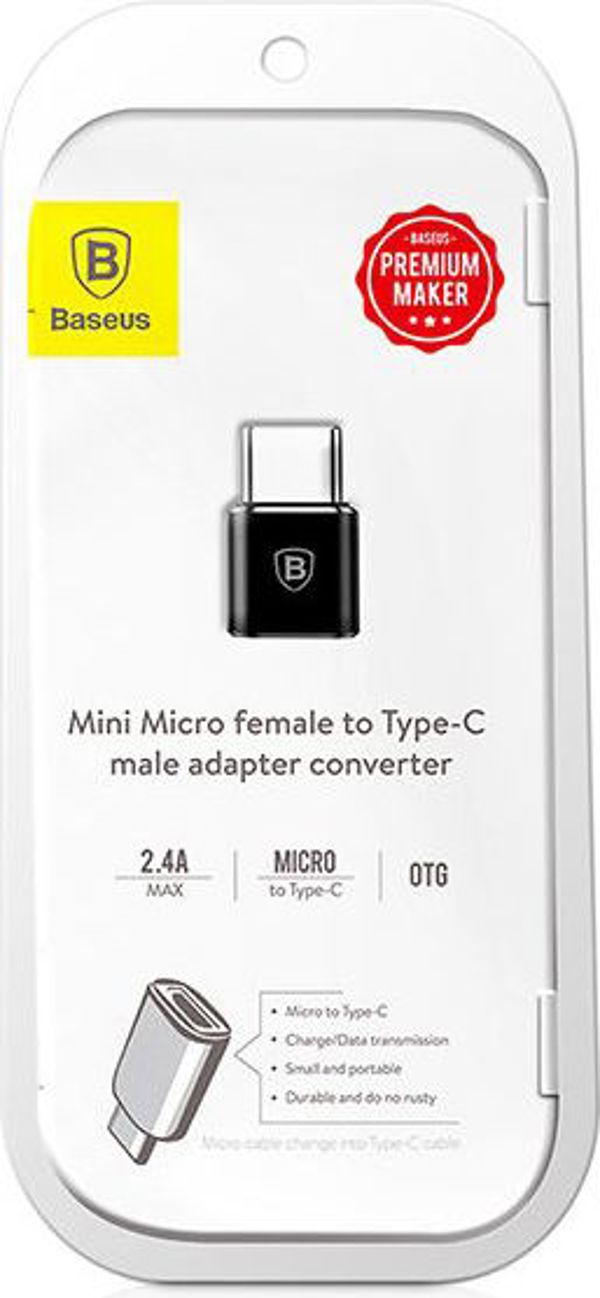 Baseus Μετατροπέας USB-C male σε micro USB female (CAMOTG-01) (BASCAMOTG-01)