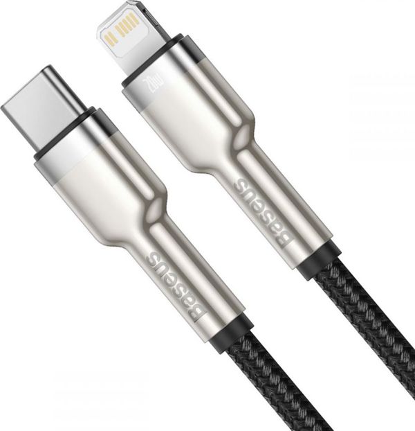 Καλώδιο USB Baseus USB-C - Lightning 0.25 m Μαύρο (CATLJK-01)
