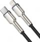 Καλώδιο USB Baseus USB-C - Lightning 0.25 m Μαύρο (CATLJK-01)