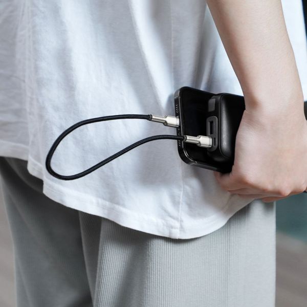 Καλώδιο USB Baseus USB-C - Lightning 0.25 m Μαύρο (CATLJK-01)