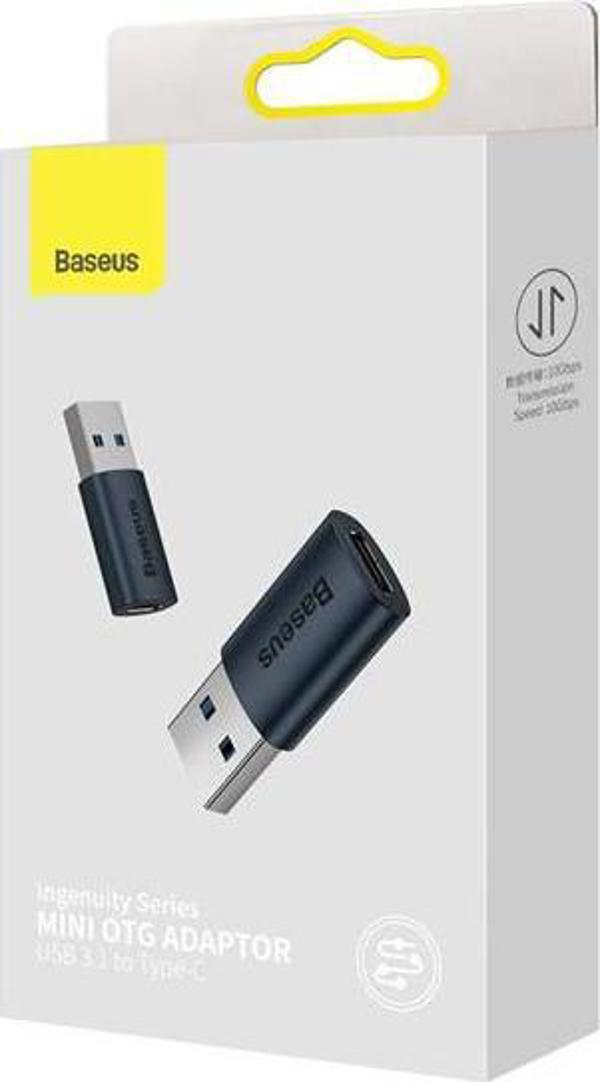 Προσαρμογέας USB Baseus Ingenuity OTG USB-C - USB Μπλε (ZJJQ000103)