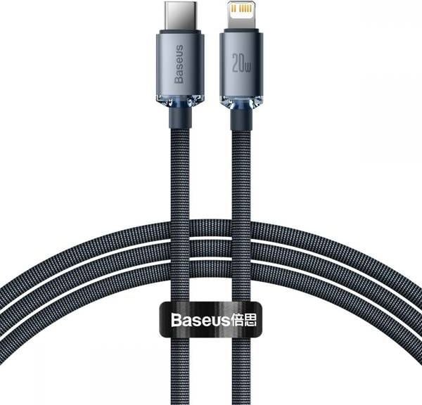 Καλώδιο USB Baseus USB-C - Lightning 1.2 m Μαύρο (FD-2141-6932172602741)