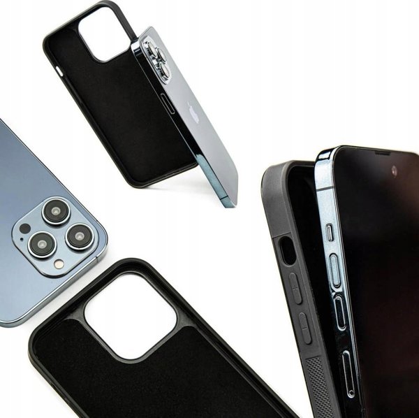 Θήκη από ξύλο και ρητίνη για iPhone 15 Plus MagSafe Bewood Unique Orange - πορτοκαλί-μαύρο