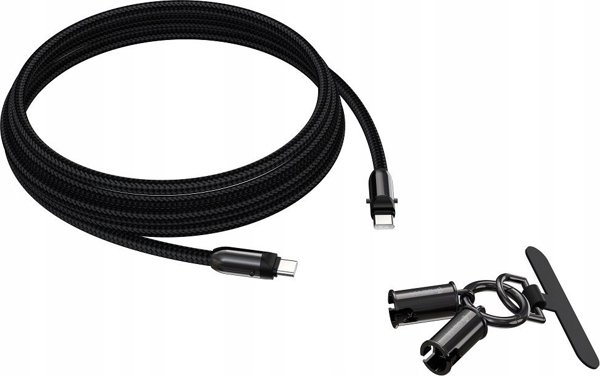 Καλώδιο Devia 2σε1 Lanyard 60W USB-C - USB-C 1.2m