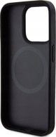 DKNY DKNY DKHMP15XPSOSPK iPhone 15 Pro Max 6.7" μαύρη σκληρή θήκη Δερμάτινο Τυπωμένο Σχέδιο Μεταλλικό Λογότυπο MagSafe