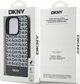 DKNY DKNY DKHMP15XPSOSPK iPhone 15 Pro Max 6.7" μαύρη σκληρή θήκη Δερμάτινο Τυπωμένο Σχέδιο Μεταλλικό Λογότυπο MagSafe