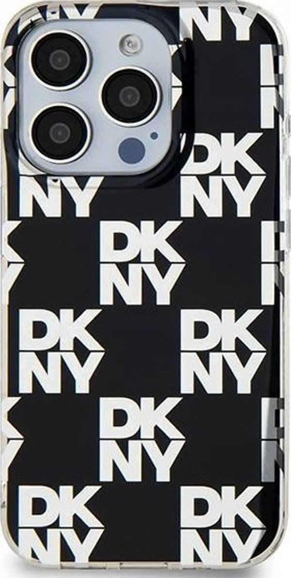 DKNY DKNY DKHCP15MHDLCEK iPhone 15 Plus / 14 Plus 6.7" μαύρη σκληρή θήκη IML Καρό Μοτίβο