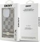 Case APPLE IPHONE 15 PRO MAX DKNY Hardcase IML Checkered Mono Pattern & Printed Stripes MagSafe (DKHMP15XHCPTSE) beige