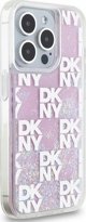 Θήκη DKNY για iPhone 15 Pro 6,1" DKHCP15LLCPEPP λευκή HC υγρές γκλίτερ με καρό σχέδιο 3666339271190