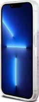 Θήκη DKNY για iPhone 15 Pro 6,1" DKHCP15LLCPEPP λευκή HC υγρές γκλίτερ με καρό σχέδιο 3666339271190