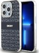 Case APPLE IPHONE 15 PRO DKNY Hardcase IML Mono & Stripe MagSafe (DKHMP15LHRHSEK) black