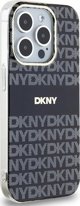 Case APPLE IPHONE 15 PRO DKNY Hardcase IML Mono & Stripe MagSafe (DKHMP15LHRHSEK) black