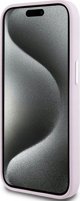DKNY θήκη για iPhone 15 6,1" DKHMP15SSMCHLP ροζ HC Magsafe σιλικόνης με οριζόντιο μεταλλικό λογότυπο 3666339265854