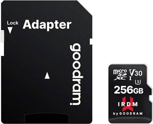 Κάρτα GoodRam IRDM MicroSDXC 256 GB Class 10 UHS-I/U3 V30 (IR-M3AA-2560R12)