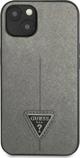 Guess Guess GUHCP13MPSATLG iPhone 13 6,1" ασημί/silver σκληρή θήκη SaffianoTriangle Logo