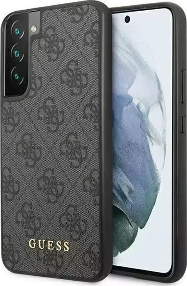Guess case for Samsung Galaxy S23 GUHCS23SG4GFGR grey hardcase 4G Metal Gold Logo 3666339116958