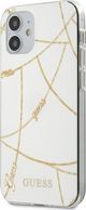 Guess Guess GUHCP12SPCUCHWH iPhone 12 mini 5,4" λευκό/λευκό σκληρή θήκη Συλλογή Χρυσής Αλυσίδας